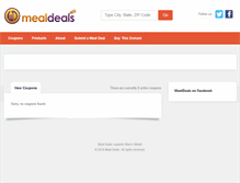 Tablet Screenshot of mealdeals.com